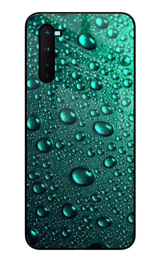 Green Water Drops Oneplus Nord Glass Cover