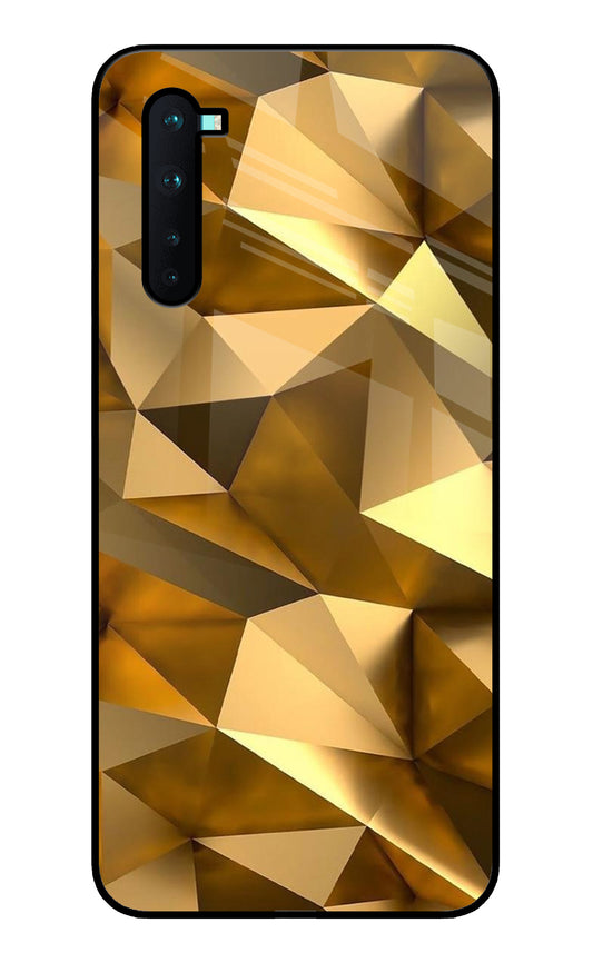 Golden Poly Art Oneplus Nord Glass Cover