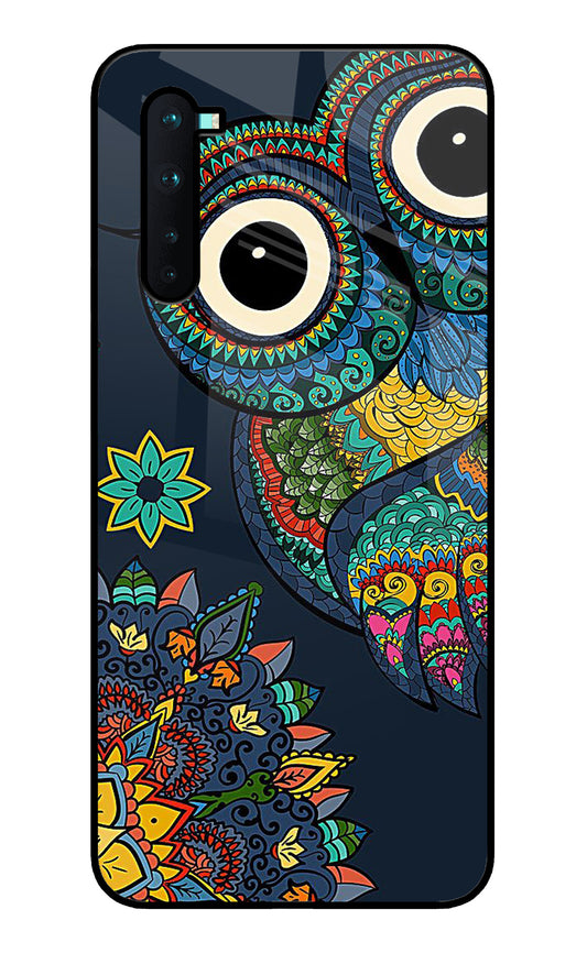 Abstract Owl Art Oneplus Nord Glass Cover