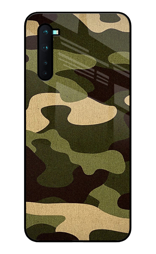 Camouflage Canvas Oneplus Nord Glass Cover