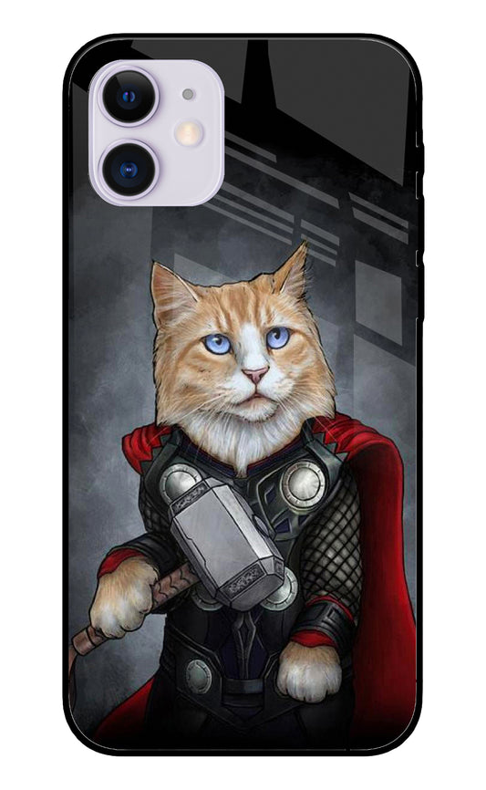 Thor Cat iPhone 12 Glass Cover