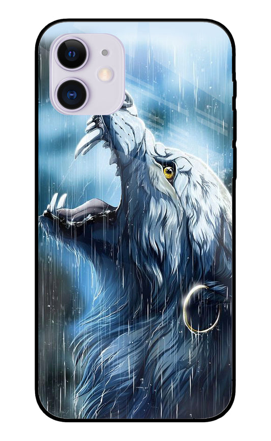 Wolf in Rain iPhone 12 Glass Cover
