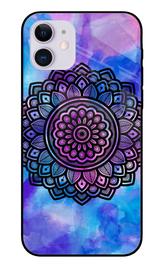 Mandala Water Color Art iPhone 12 Glass Cover