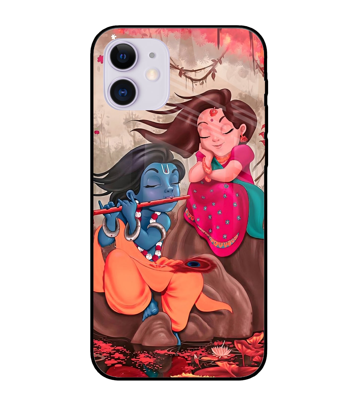 Radhe Krishna iPhone 12 Glass Cover