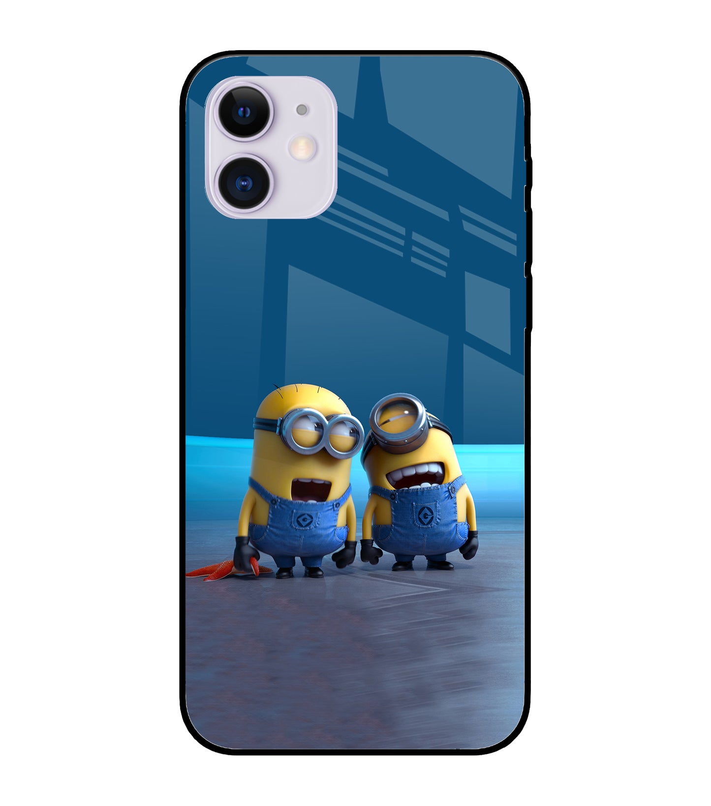 Minion Laughing iPhone 12 Pro Glass Cover