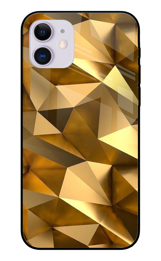 Golden Poly Art iPhone 12 Pro Max Glass Cover