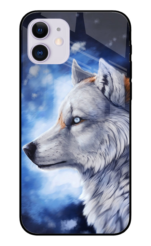 Wolf Night iPhone 12 Mini Glass Cover