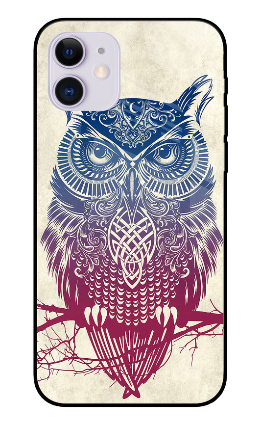 Owl Drill Paint iPhone 12 Mini Glass Cover