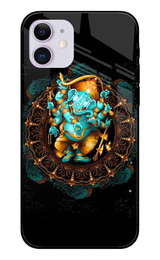 Lord Ganesha Art iPhone 12 Mini Glass Cover