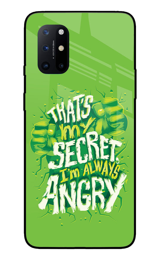 Hulk Smash Quote Oneplus 8T Glass Cover