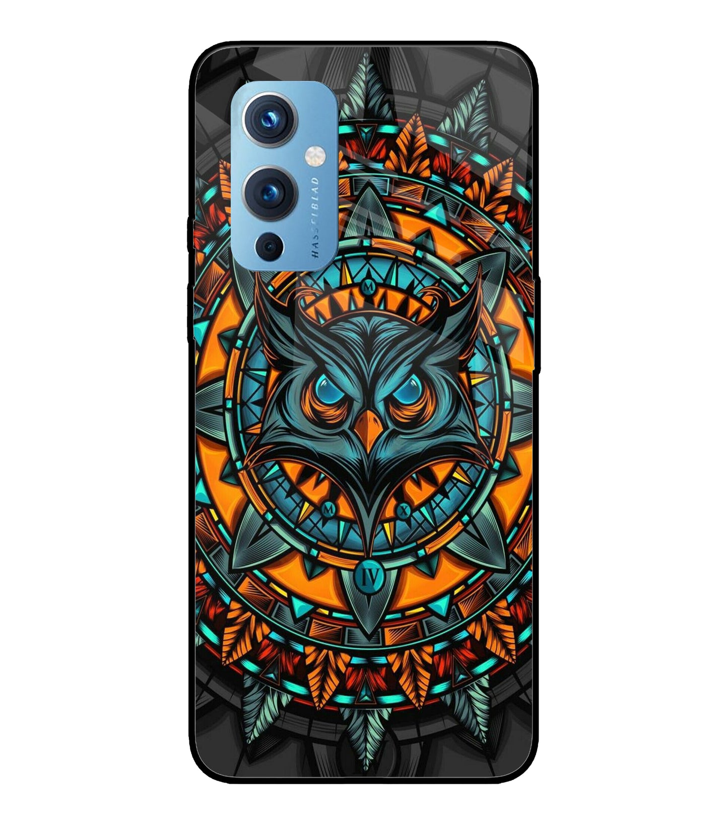 Angry Owl Art Oneplus 9 Glass Cover