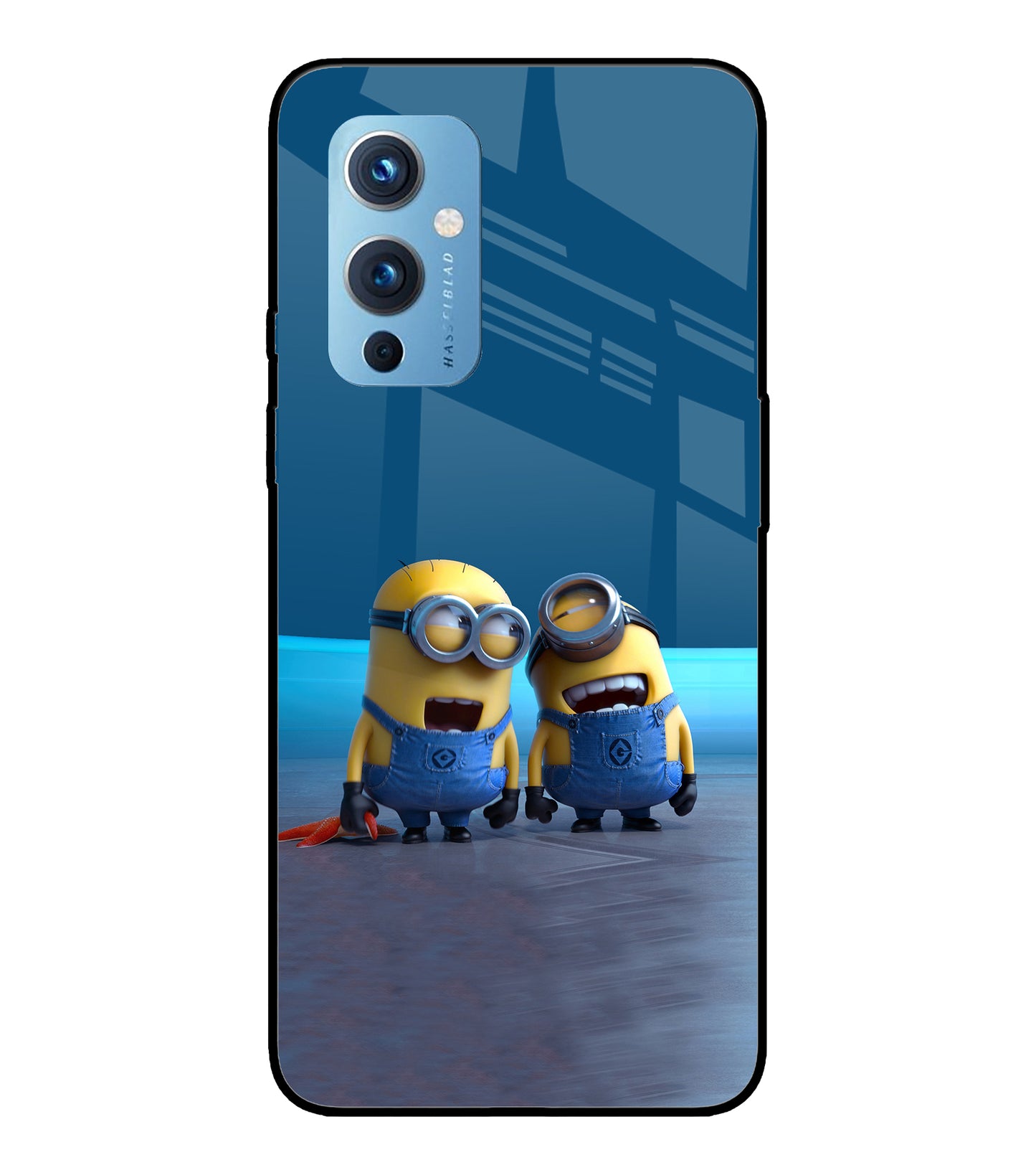 Minion Laughing Oneplus 9 Glass Cover