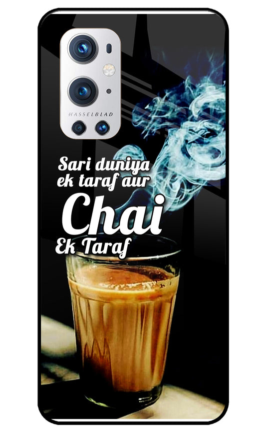 Chai Ek Taraf Quote Oneplus 9 Pro Glass Cover