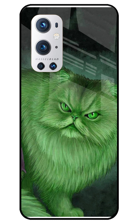 Hulk Cat Oneplus 9 Pro Glass Cover