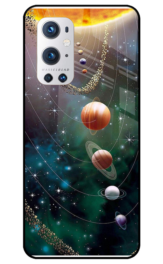 Solar System Art Oneplus 9 Pro Glass Cover