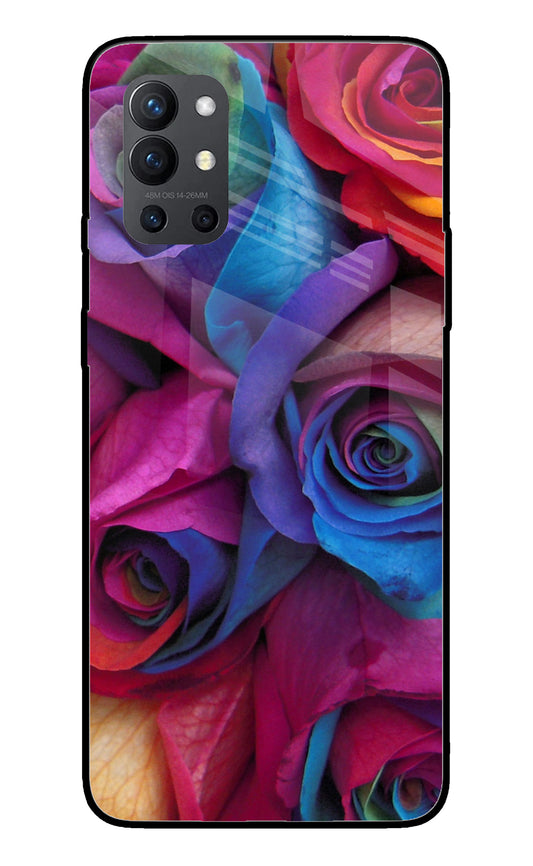 Colorful Roses Oneplus 9R Glass Cover
