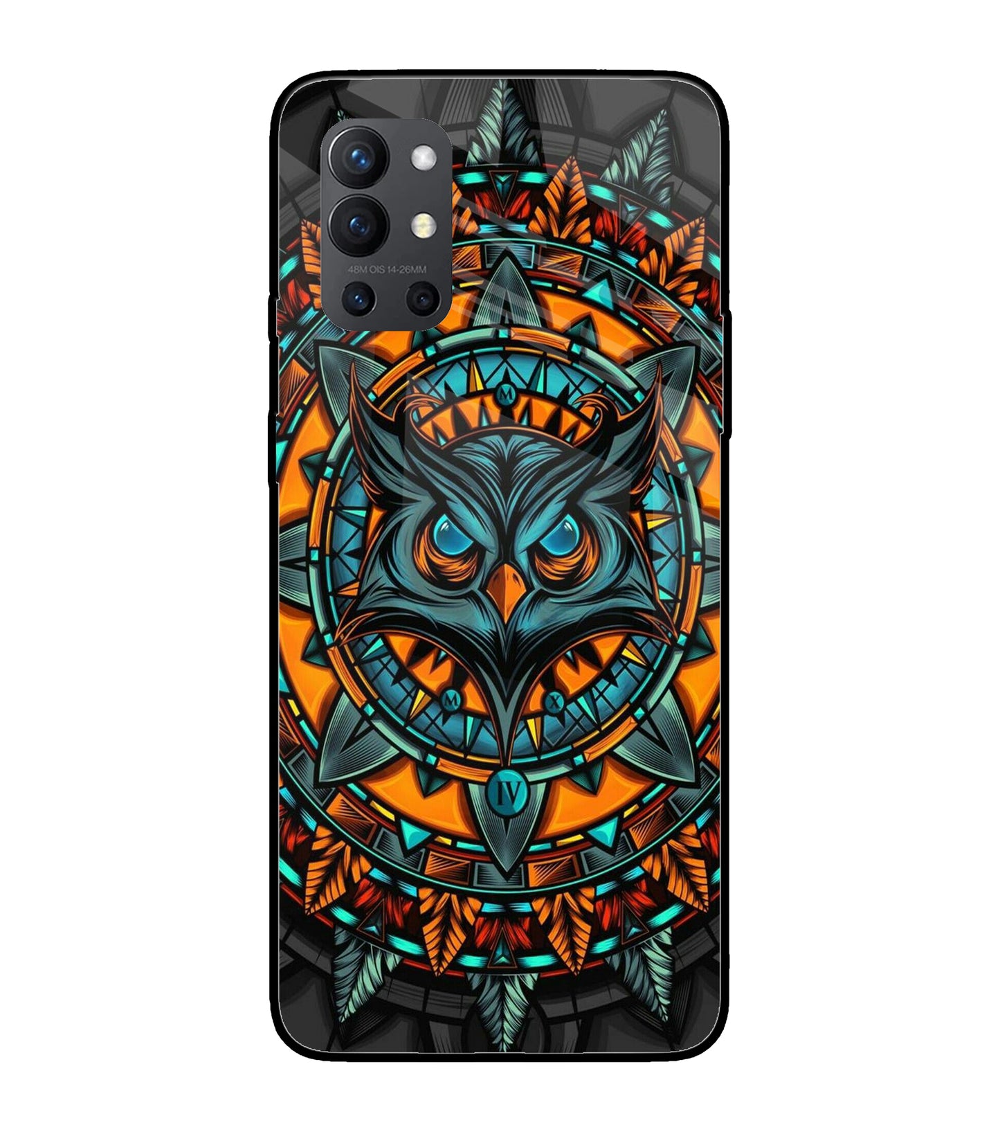 Angry Owl Art Oneplus 9R Glass Cover