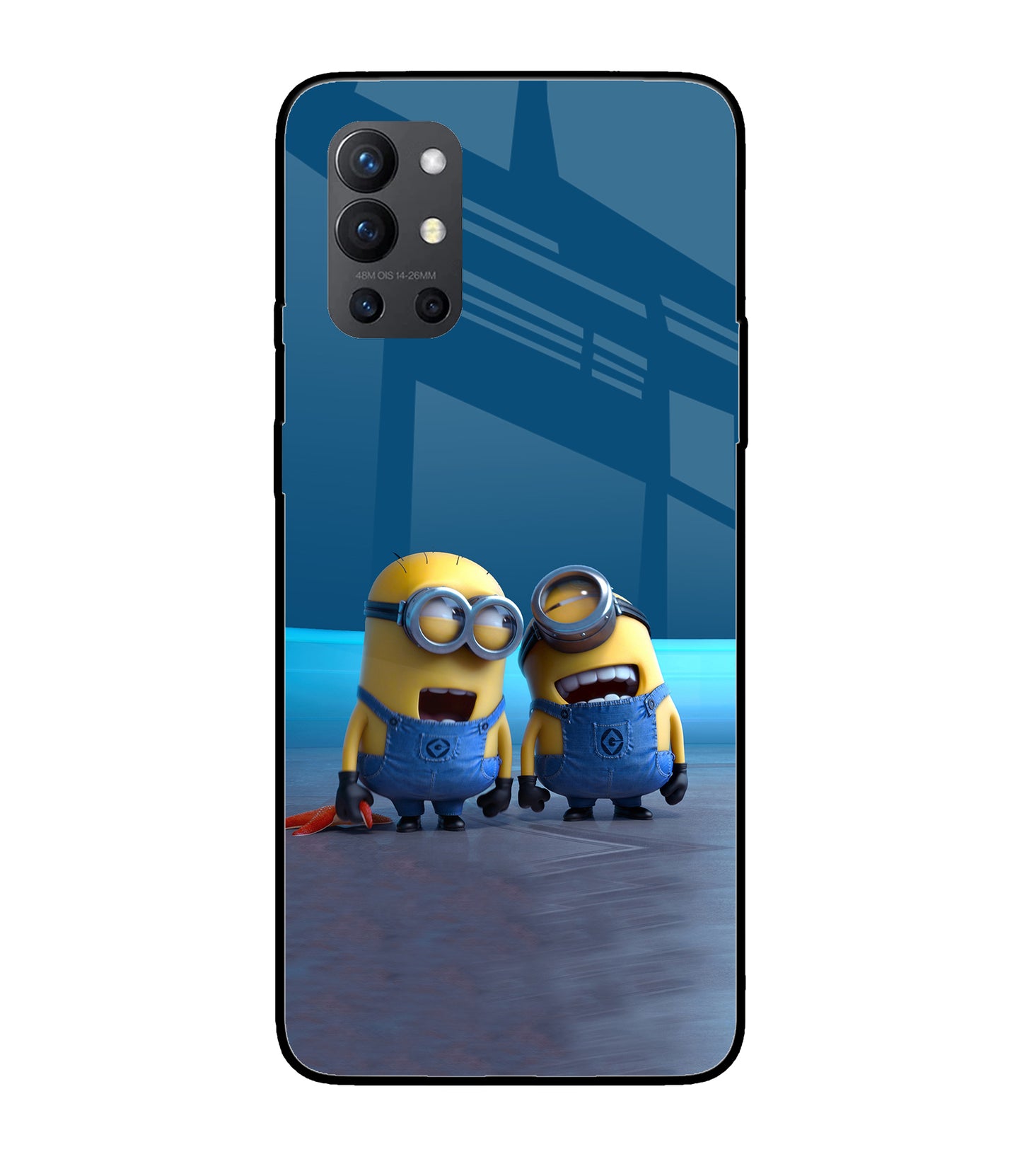 Minion Laughing Oneplus 9R Glass Cover