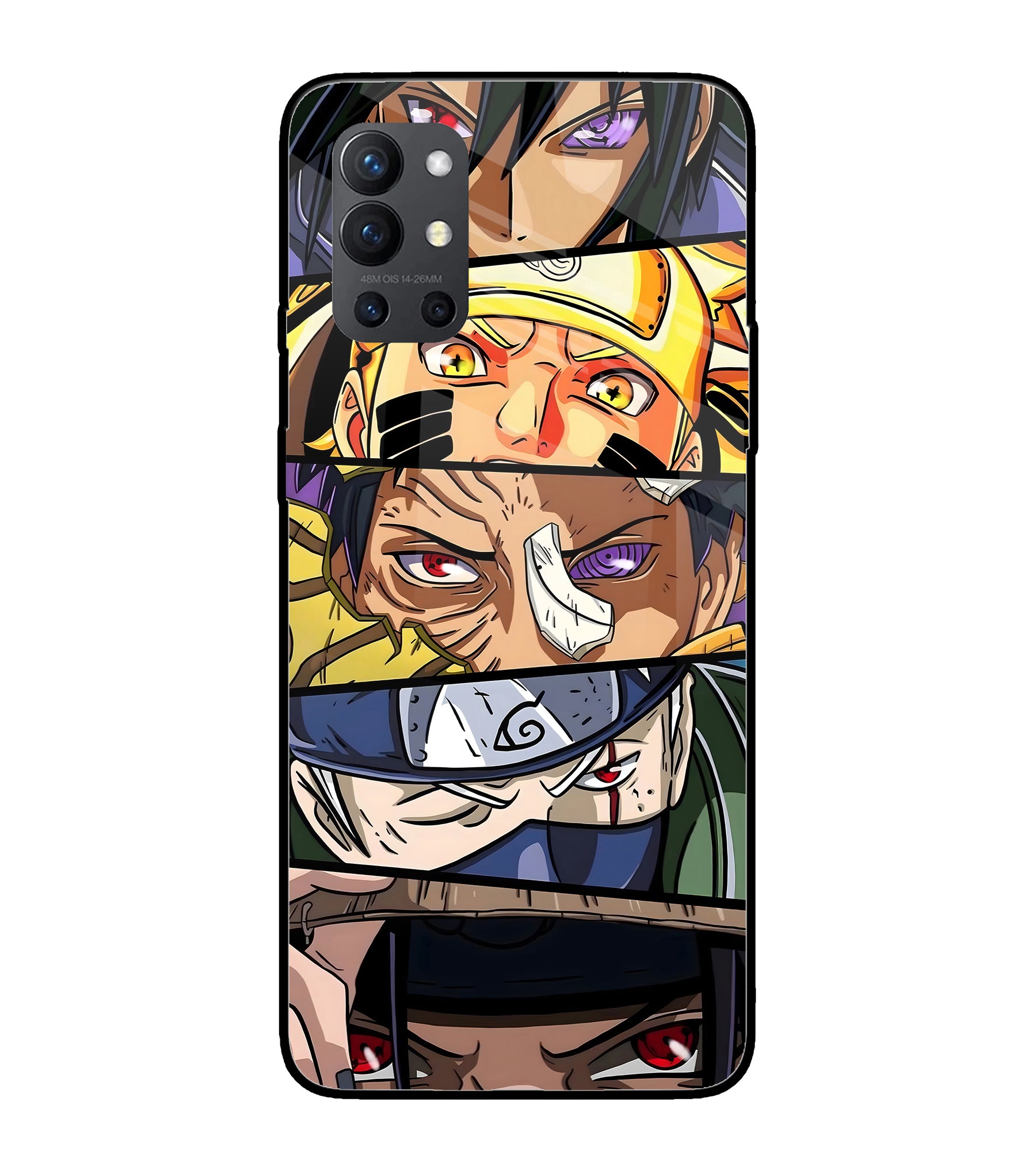 Naruto Character Oneplus 9R Glass Cover