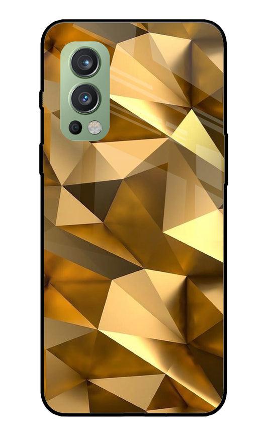 Golden Poly Art OnePlus Nord 2 5G Glass Cover
