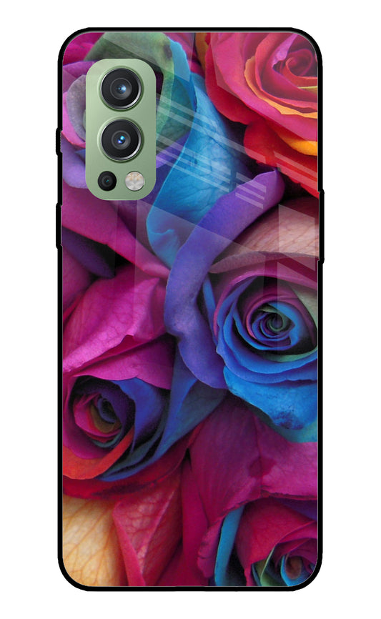 Colorful Roses OnePlus Nord 2 5G Glass Cover