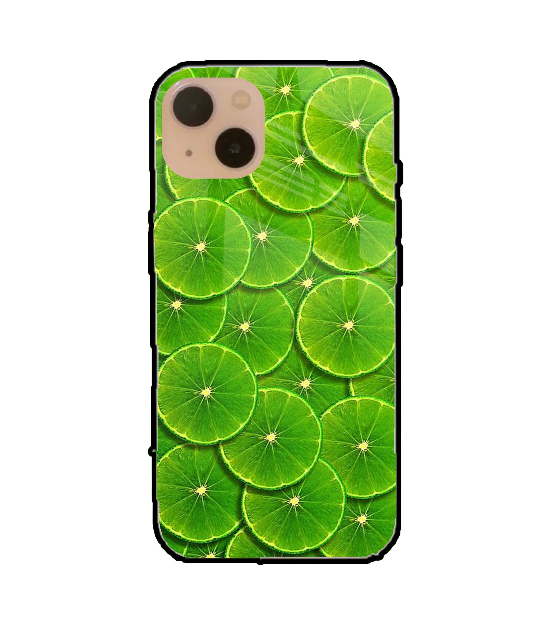 Lime Slice iPhone 13 Glass Cover