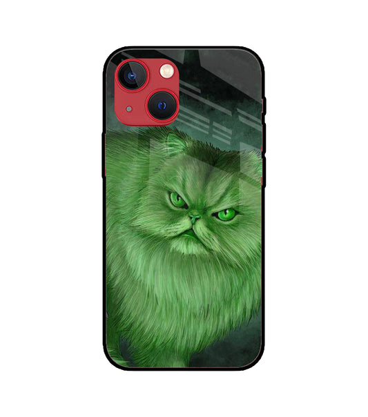 Hulk Cat iPhone 13 Mini Glass Cover