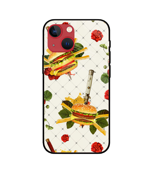 Burger Food Wallpaper iPhone 13 Mini Glass Cover