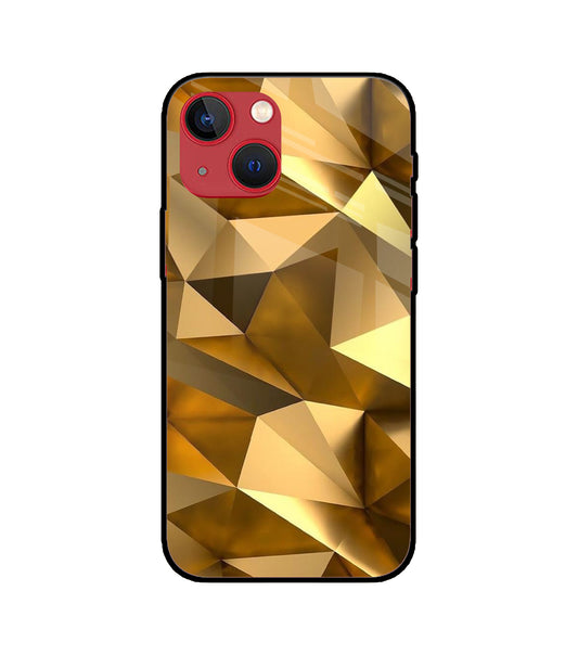 Golden Poly Art iPhone 13 Mini Glass Cover