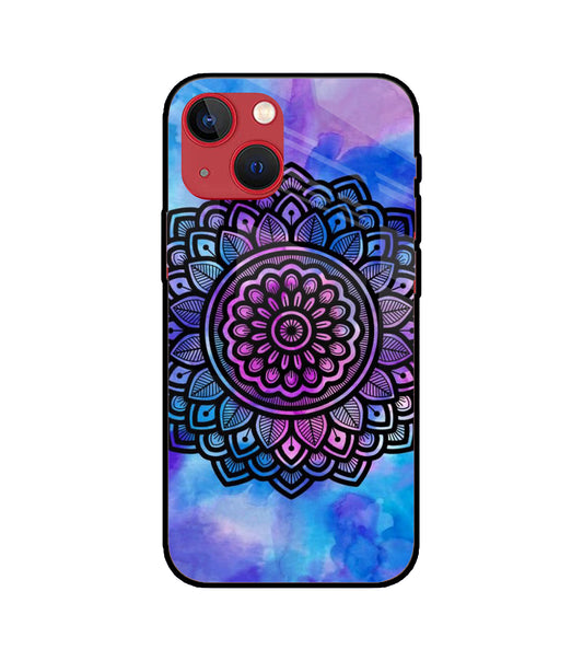 Mandala Water Color Art iPhone 13 Mini Glass Cover