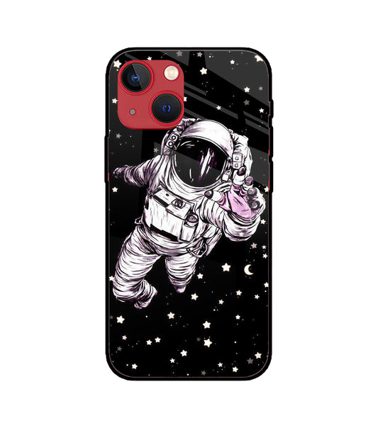 Astronaut On Space iPhone 13 Mini Glass Cover