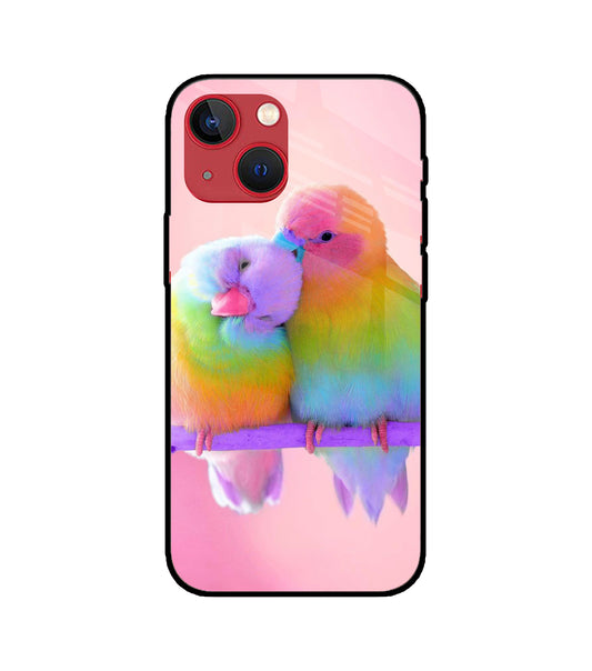 Love Birds iPhone 13 Mini Glass Cover