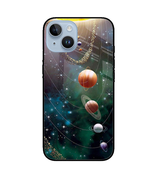 Solar System Art iPhone 14 Glass Cover