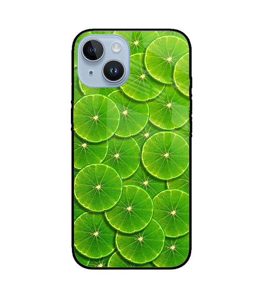 Lime Slice iPhone 14 Glass Cover