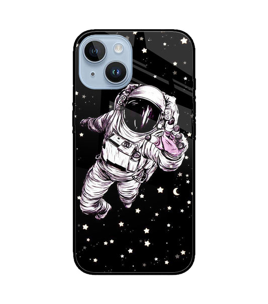Astronaut On Space iPhone 14 Glass Cover