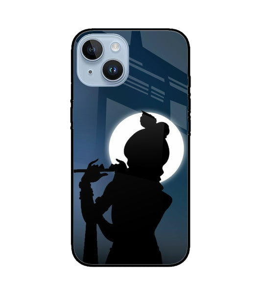 Shri Krishna Silhouette iPhone 14 Glass Cover