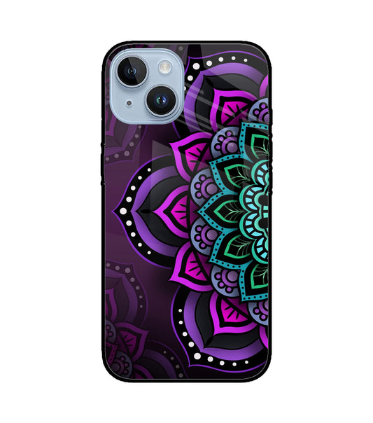 Abstract Rangoli iPhone 14 Glass Cover
