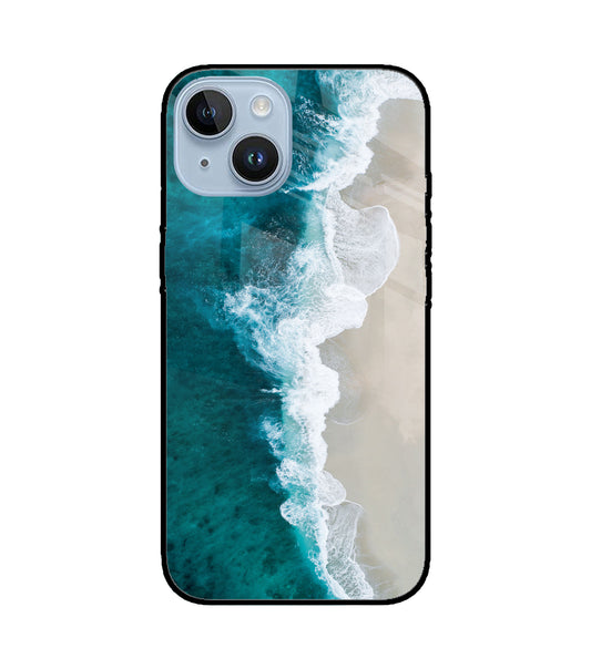 Tuquoise Ocean Beach iPhone 14 Glass Cover