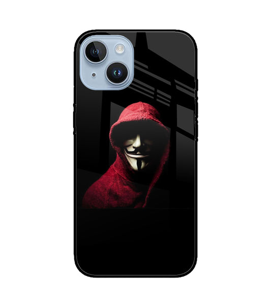 Anonymous Hacker iPhone 14 Glass Cover