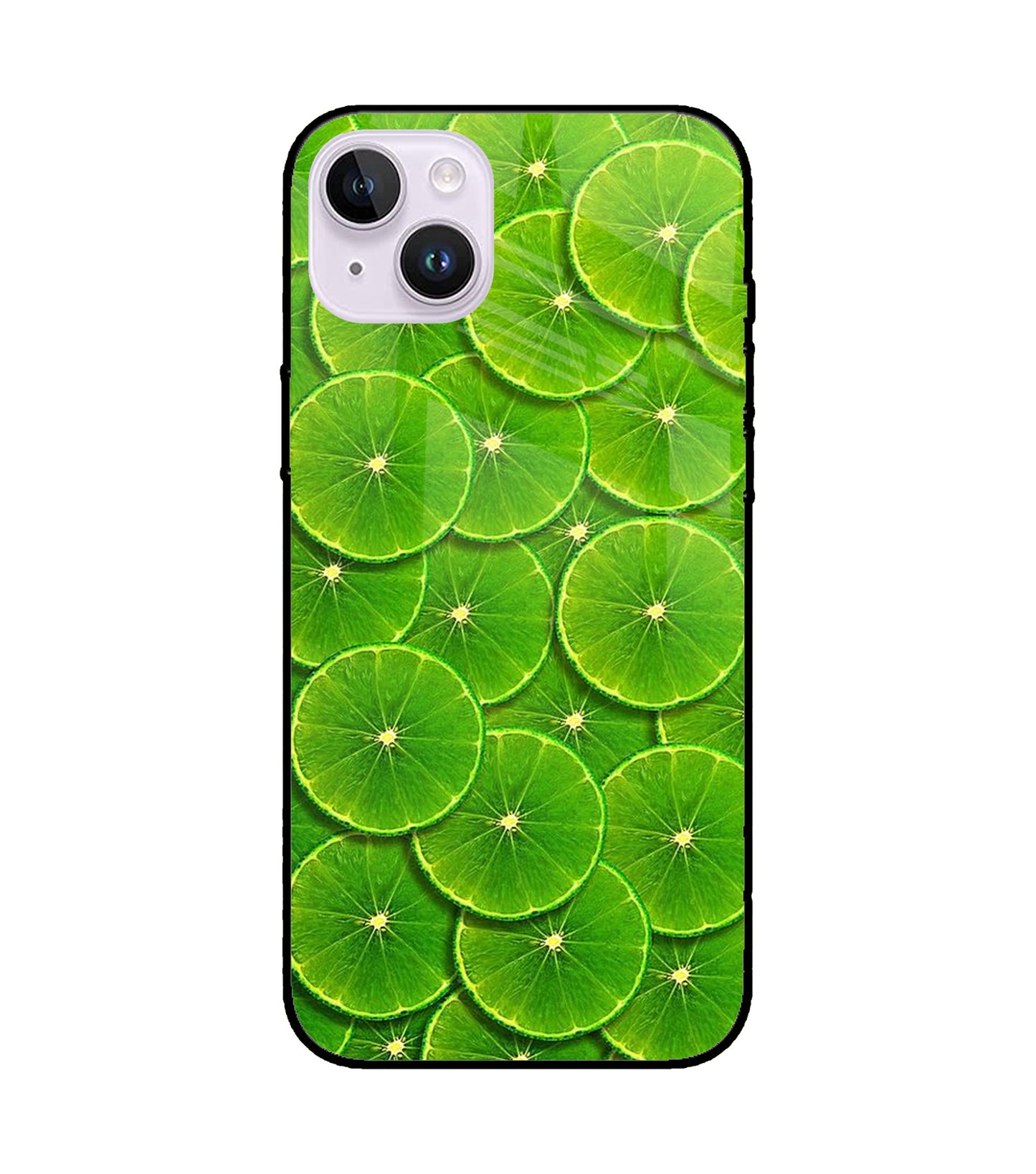 Lime Slice iPhone 14 Plus Glass Cover