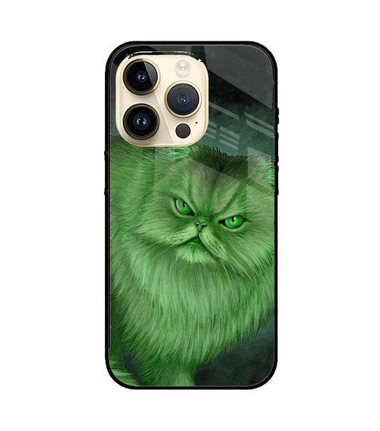 Hulk Cat iPhone 14 Pro Glass Cover