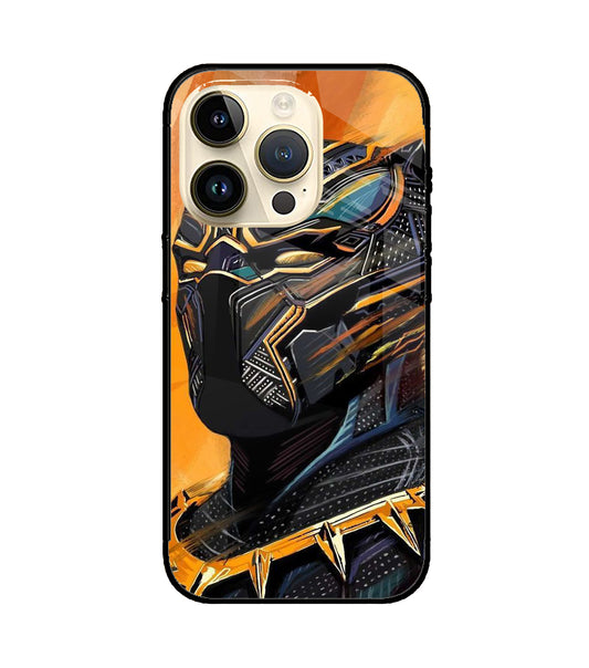 Black Panther Art iPhone 14 Pro Glass Cover