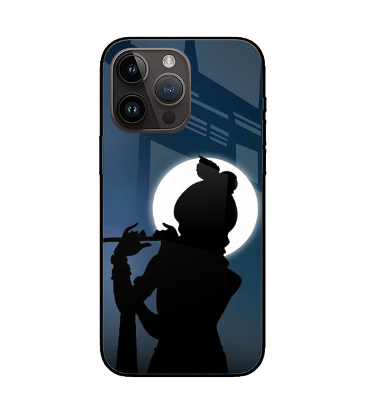 Shri Krishna Silhouette iPhone 14 Pro Max Glass Cover