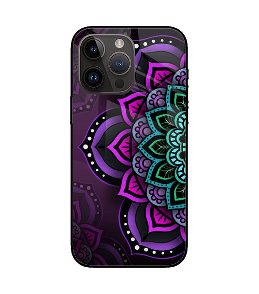 Abstract Rangoli iPhone 14 Pro Max Glass Cover