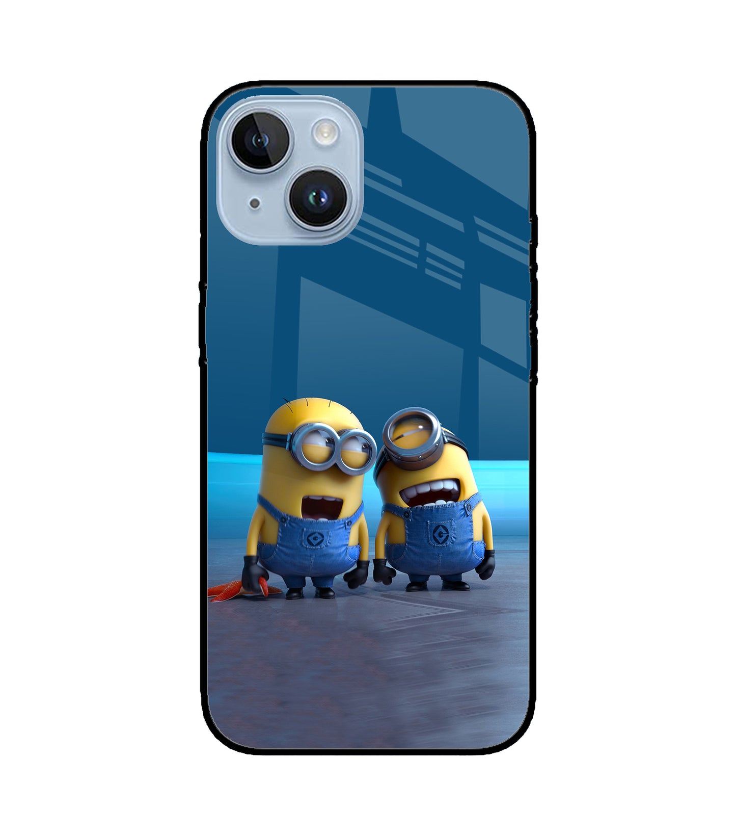 Minion Laughing iPhone 15 Glass Cover