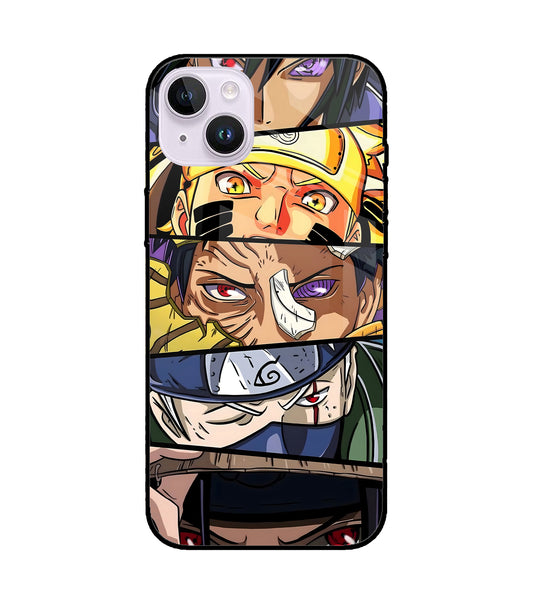 Naruto Character iPhone 15 Plus Glass Cover