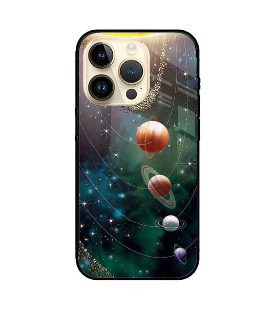 Solar System Art iPhone 15 Pro Glass Cover