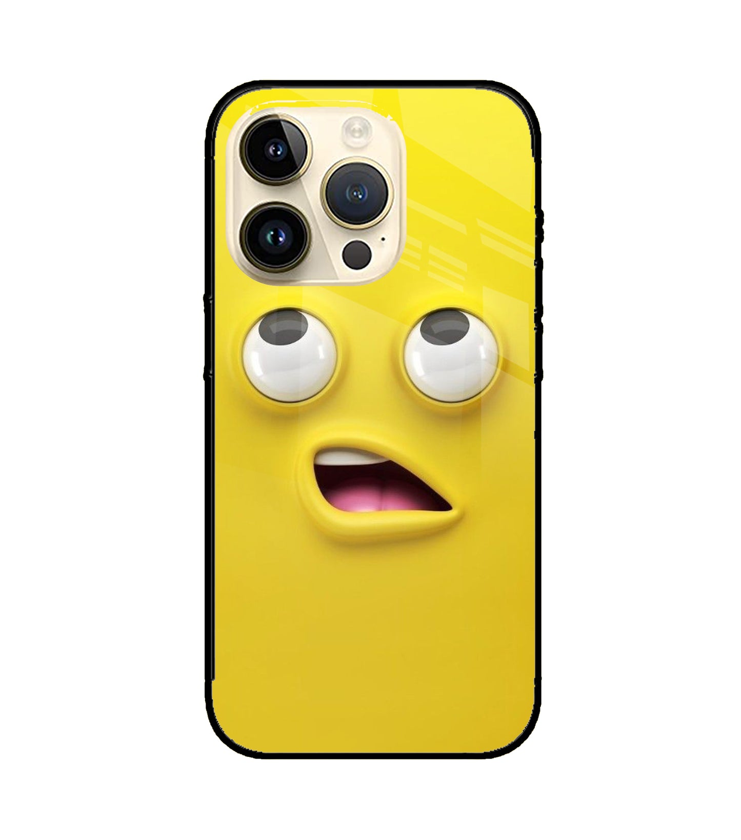 Emoji Face iPhone 15 Pro Glass Cover