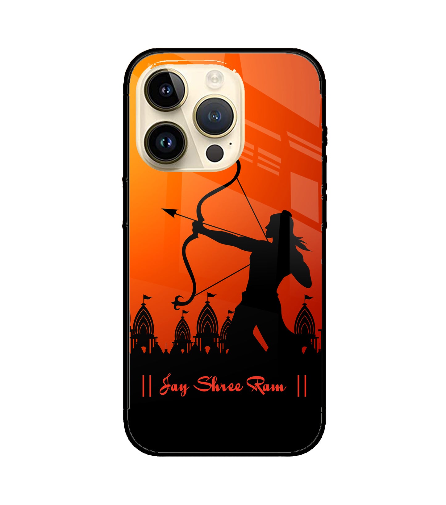 Lord Ram - 4 iPhone 15 Pro Glass Cover