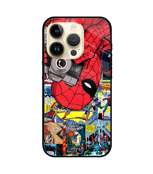 Spider Man iPhone 15 Pro Glass Cover